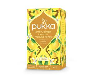 Pukka Wellbeing Lemon, Ginger & Manuka Honey Tea 20 Sachets