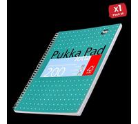 Pukka White A4 Wirebound Pads 200 Page 80Gsm (Ruled/Margin) - Pack of 1 Pukka Multicolor
