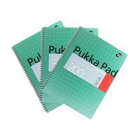 Pukka White A4 Wirebound Pads 200 Page 80Gsm (Ruled/Margin) - Pack of 5 Pukka Multicolor
