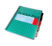 Pukka White A4 Wirebound Project Book (Ruled/Margin) - Pack of 1 Pukka Multicolor