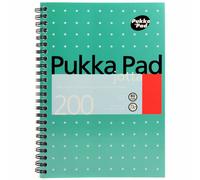 Pukka White A5 Wirebound Pads 200 Page 80Gsm - Pack of 30 Pukka Multicolor