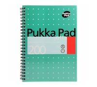 Pukka White A5 Wirebound Pads 200 Page 80Gsm (Ruled/Margin) - Pack of 3 Pukka Multicolor