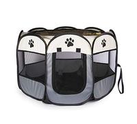 Portable Pet Playpen | Pet Tent for Small Dogs | Puppy & Kitten Play Pens | Kitty Playhouse | Foldable Cat & Dog Play House | Pop up Pen | Pukkr
