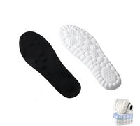Pukmqu Cloudsole Insoles for Men & Women, 4D Cloud Technology, U-Shape Memory Foam, Acupoint Massage, Black, 10-11