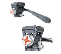 PUKOKO Hydraulic Head, Horizontal Mounting Knob, Screw Holes 1/4''x3, Tilt Angle +90°/-80°, Load Capacity 6 kg