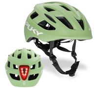 PUKY Helmet Children's Bicycle Helmet S: 48-55 cm/M: 54-58 cm Lightweight | Maximum protection and ventilation, 360° visibility thanks to light module, children's helmet for safety and comfort