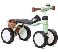 PUKY Pukylino Bundle | Balance Bike Suitable for Children from 1 Year | Optimal Mobility Development & Coordination | High-Quality Steel with Shockproof Powder Coating I Float Wheels | Pastel Green