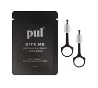 PUL 2-in-1 Clear Aligner Chew Tool & Removal Tool - Black | Orthodontic Chewie + Remover Combo | Hygienic, Reusable, BPA-Free Dental Accessory for Invisalign
