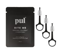PUL 2-in-1 Clear Aligner Chew Tool & Removal Tool - Black | Orthodontic Chewie + Remover Combo | Hygienic, Reusable, BPA-Free Dental Accessory for Invisalign
