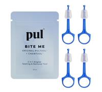 PUL 2-in-1 Clear Aligner Chew Tool & Removal Tool - Blue | Orthodontic Chewie + Remover Combo | Hygienic, Reusable, BPA-Free Dental Accessory for Invisalign