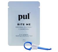 PUL 2-in-1 Clear Aligner Chew Tool & Removal Tool - Blue | Orthodontic Chewie + Remover Combo | Hygienic, Reusable, BPA-Free Dental Accessory for Invisalign | Pack of 1