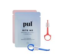 PUL 2-in-1 Clear Aligner Chew Tool & Removal Tool - Pink and Blue | Orthodontic Chewie + Remover Combo | Hygienic, Reusable, BPA-Free Dental Accessory for Invisalign | Pack of 2