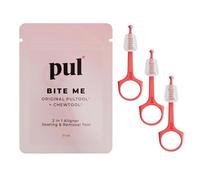PUL 2-in-1 Clear Aligner Chew Tool & Removal Tool - Pink | Orthodontic Chewie + Remover Combo | Hygienic, Reusable, BPA-Free Dental Accessory for Invisalign | Pack of 3