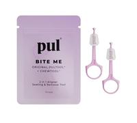 PUL 2-in-1 Clear Aligner Chew Tool & Removal Tool - Purple | Orthodontic Chewie + Remover Combo | Hygienic, Reusable, BPA-Free Dental Accessory for Invisalign | Pack of 2