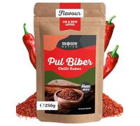 Pul Biber Monte Nativo (250g) - Crushed Chilli Flakes - Aleppo Pepper - Gently dried and aromatic Spices ideal for Cooking and Seasoning