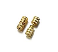 PULABO 100pcs Cylinder Screw Fasteners Buckles Metal Closed Beading End Clasp for DIY Jewelry Making Bracelet Necklace End Connectors Creative