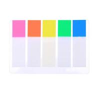 PULABO 100Pcs Transparent Color Plastic Index Tabs Flag Sticky Note Instruct Page Mark Stickers Post Label Office Papelaria Supplies Popular