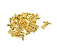 PULABO 20 Pieces Brass Gold Cuff Links Blanks Men's Classic Shirt Tuxedo Cufflinks Cabochon Round 8mm Bezel Tray for Wedding Business Portable and Useful Creative