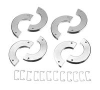 PULABO 4Pcs Metal Wheel Weights for WPL RC Car B14 B16 B24 B36 B14K B24K C14K, Silver, Increase Balance