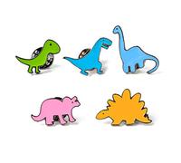 PULABO 5 Pcs Cartoon Dinosaur Brooches Label Pin Badges Jacket Shirts Decor Very Practical and Stylish popular