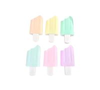 PULABO 6 Pieces/Pack Cute Kawaii Highlighters Ice Cream Candy Color Highlighter Office School Supplies Gift Office & School Supplies popular