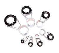 PULABO 7Pcs Telescopic Fishing Rod Guides Top Ring Set Raft Fishing Repair Accessories Environmentally Friendly and Durable Practical, high-Quality