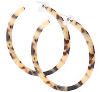 PULABO Acrylic hoop earrings tortoiseshell acrylic earrings women's leopard print Creative