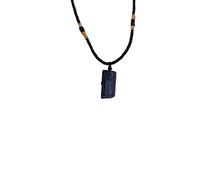 PULABO Black Tourmaline Pendant Necklace Men Women Energy Crystal Necklace Gift Adorable Quality and Practical