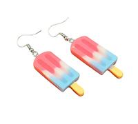 PULABO Cute Earrings Weird Earrings Funny Ice Popsicle Dangle Earrings Summer Sweet Earrings for Girls Women popular