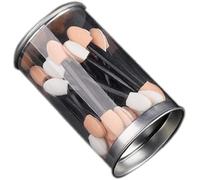 PULABO Dual Sided Eyeshadow Brush 30piece Portable Sponge Tipped Oval Makeup Applicator Tools for Eyeshade Convenient