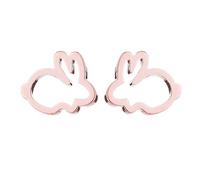 PULABO Earrings, Great Gift for Mother's Day, Sweet Hollow Rabbit Ear Studs Bunny Earrings Women Party Jewelry Easter Gift Practical and Popular Creative
