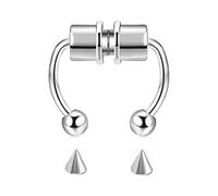 PULABO Fake Piercing Nose Ring Alloy Nose Piercing Hoop Septum Rings For Women Jewelry Gifts Fashion Magnetic Fake Piercing popular