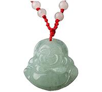 PULABO Pendant Chinese Feng Shui Jade Stone Lucky Charm Necklace Money Buddha Buddha Bead Necklace Creative