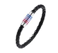 PULABO Rainbow Woven Leather LGBTQ Bracelets, Lesbians Gays Bisexuals Bracelet,Braided Pride Men Women Couple Friendship Jewelry popular