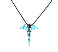 PULABO Retro Dragon Luminous Glowing Pendant Necklace For Women Men Glow In The Dark Choker Chain Jewelry Couple Gifts Collier Femme popular
