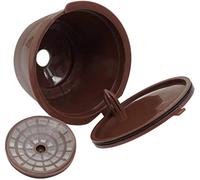 PULABO Reusable Coffee Capsule Pod Filter C Set with Spoon Brush Stainless Steel Mesh Filter Suitable for Dolce Gusto Popular