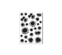 PULABO Simulation Bullet Holes Sticker Creative Personality Decals Vinyl Sticker for Cars Convenient
