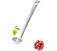 PULABO Stainless Steel Olive Spoon Cherry Spoon with Drain Hole Jam Spoon Pot Serving Tools Home Decor Ornaments Popular
