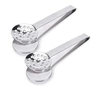 PULABO Stainless Steel Tea Tongs Tea Bag Squeezer Strainer Holder Grip Stainless Steel Spoon Mini Sugar Clip Kitchen Bar Tools Durable