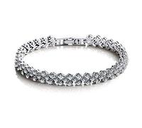 PULABO Women's Chain Zircon Crystal Bangle Rhinestone Bracelet Stylish Popular