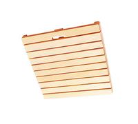 PULaif Bamboo Wooden Bath Mat, Rectangle Cedar Wood Duckboard Bath Mat Multiple Sizes For Indoor And Outdoor Use(65x65cm/26x26in)