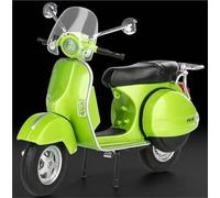 PULaif Collection Simulation 1/12 Scale For Vespa PX125 Off Road Motorbike Alloy Model Sound Light Diecast Motorcycle Vehicle Toy Gift(Green)