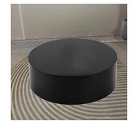 PULaif Cylinder Pedestal Stand, Round Display Pedestal Stand White Black Multiple Sizes(Black,40x20cm)