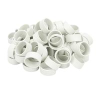 PULaif elastic bands rubber, 200pcs Rubber Bands Wider, Leather Bands For Bundling Vegetables 15 * 9mm, Small Size White Natural Rubber Elastic Bands