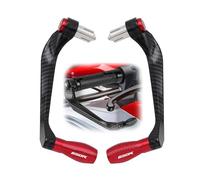 PuLaif Hand Protector Universal Motorcycle Carbon Fiber Handlebar Brake Clutch Levers Guard Protector Protection For H-ONDA CBR650R CBR 650R CBR650 R (Color : Black- Silver)