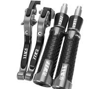 PULaif Handbrake 22MM Hand Grips Handlebar End for Y-AMAHA TTR125 L LE LW 2000-2016 2015 2014 2013 2012 Motorcycle Adjustable Brake Clutch Levers Multicolor(Grey)