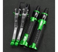 PULaif Handbrake Accessories Adjustable Brake Clutch Levers CNC Aluminum Motorcycle Handle Extendable Folding Ends for Kawasaki Z750R 2011-2012 Multicolor(Gray Green)