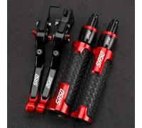 PULaif Handbrake Adjustable Handle Handlebar Grips Ends for Aprilia SR50MY SR 50 My 2014 2015 2016 2017 2018 2019 Motorcycle Brake Clutch Levers Multicolor(Black- Silver)