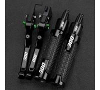 PULaif Handbrake Adjustable Handle Handlebar Grips Ends for Kawasaki for VERSYS-X300 for VERSYS-X 300 2017 Motorcycle Brake Clutch Levers Multicolor(Black- Silver)