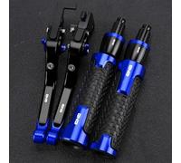 PULaif Handbrake Brake Clutch Levers Handle Extendable Folding for Aprilia Tuono V4 for Factory 2017 2018 2019 Motorcycle CNC Aluminum Accessories Multicolor(Blue)